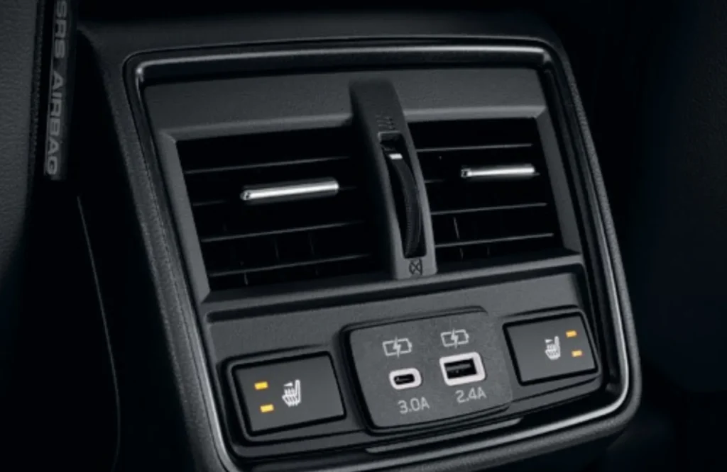 Stražnja ventilacija i USB priključci za putnike u Subaru Foresteru