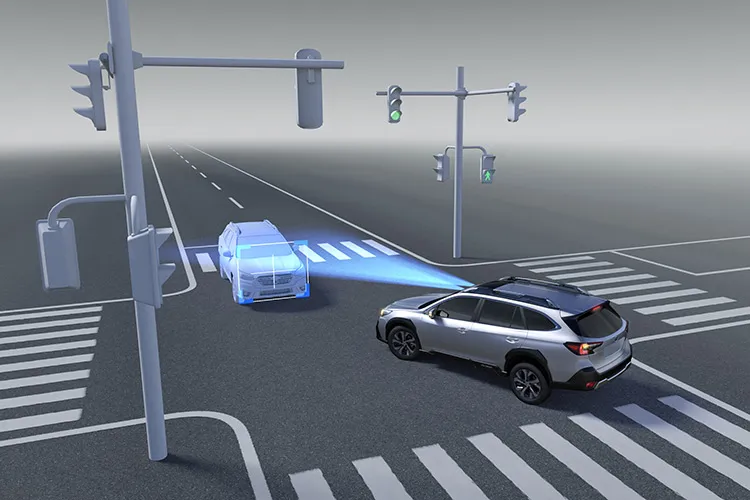 Sustav automatskog kočenja pri opasnosti od frontalnog sudara u Subaru Outbacku